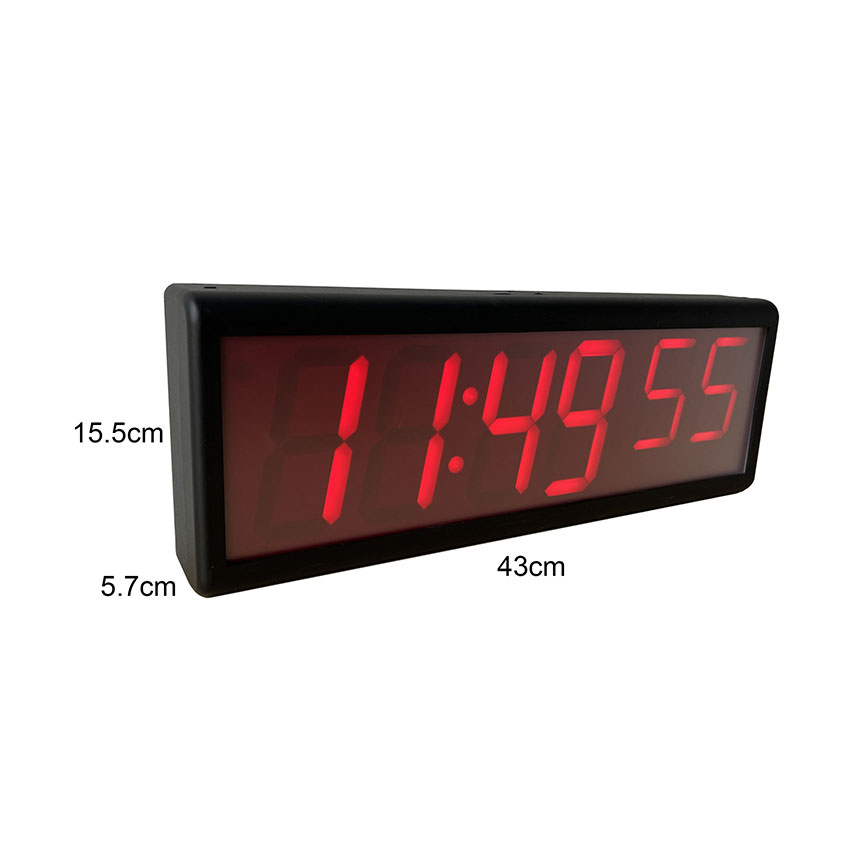 4-дюймовые 6-разрядные интернет-часы с синхронизацией по интернету и многоцветной светодиодной подсветкой (4 дюйма, 4 дюйма, 3 дюйма).