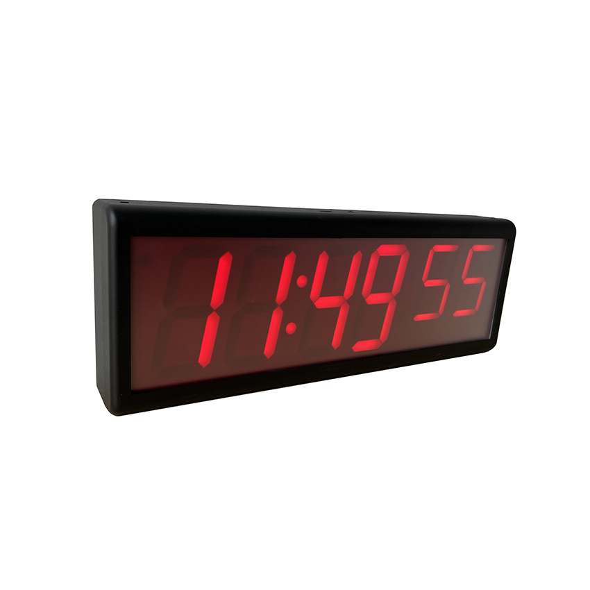 4-дюймовые 6-разрядные интернет-часы с синхронизацией по интернету и многоцветной светодиодной подсветкой (4 дюйма, 4 дюйма, 3 дюйма).