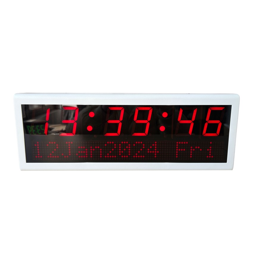 PoE digital clock system for schools
