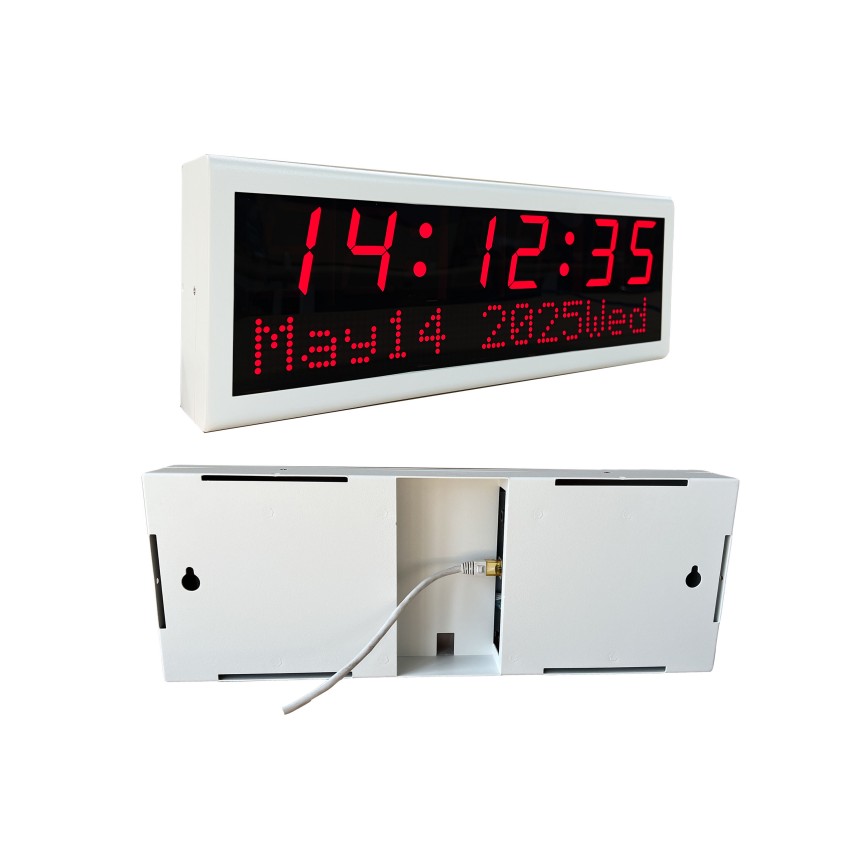 LED Digital Clock with Date & Time Sync Display