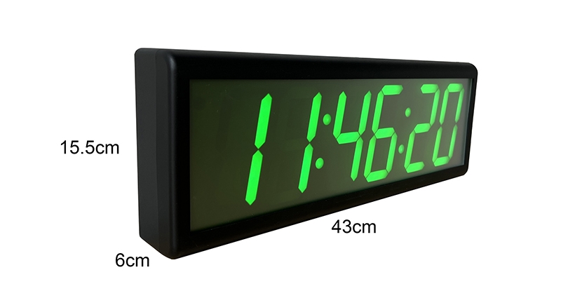 PoE Digital Wall Clock