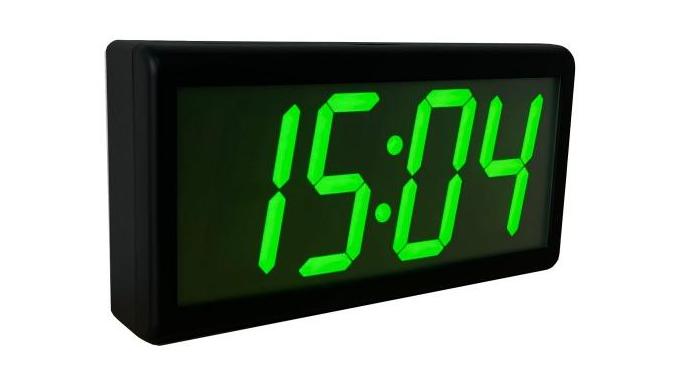 PoE digital wall clocks